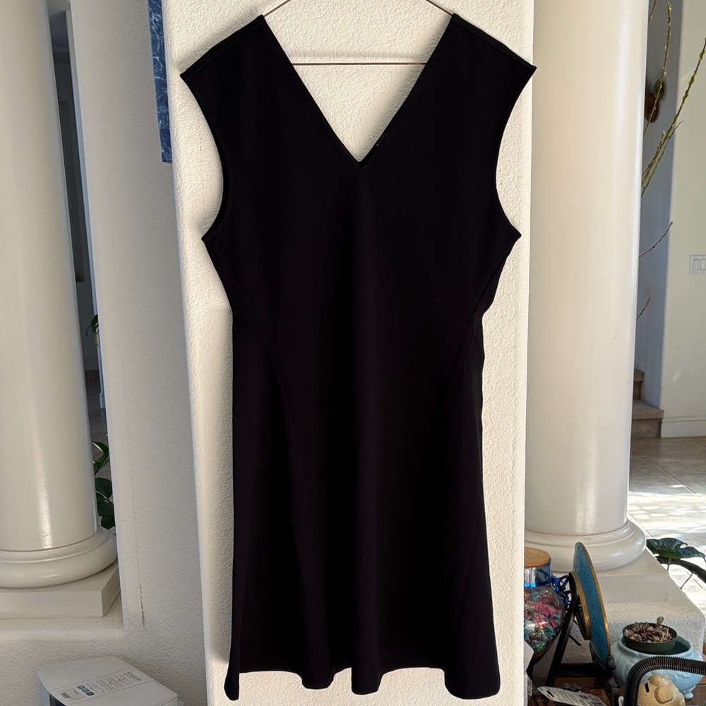 Ralph Lauren Black V-Neck Mini Dress